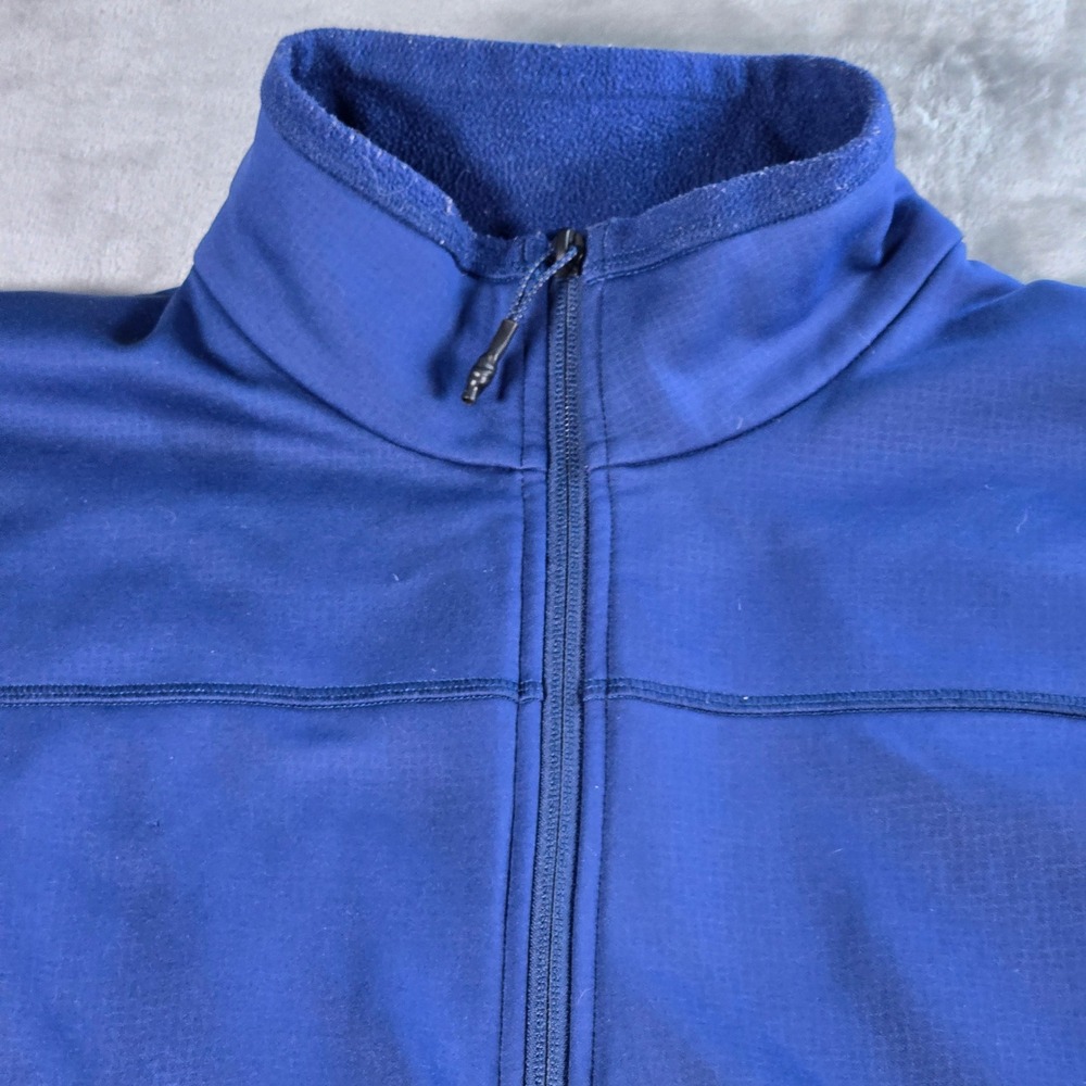 Cabela's Mens L Fleece Pullover Jacket Blue Quarter Zip‎